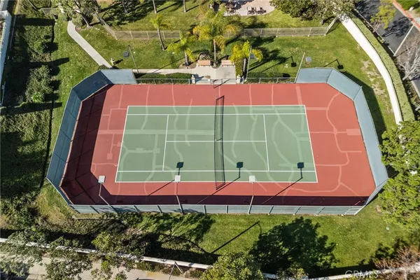 a view of a yard with a park