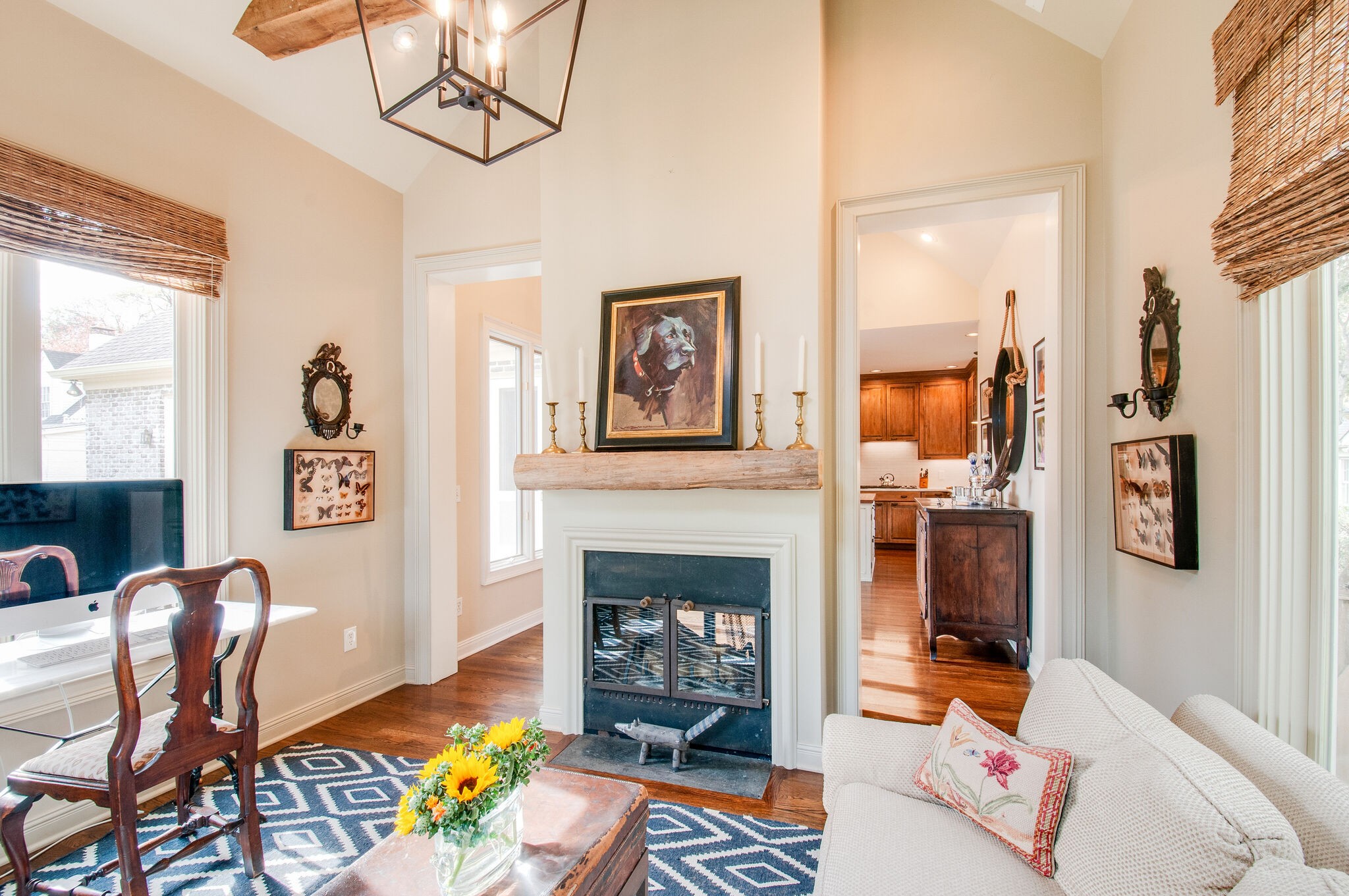 302 Page Road Nashville, TN 37205 - Photo 20 of 42 a living room with furniture and a fireplace