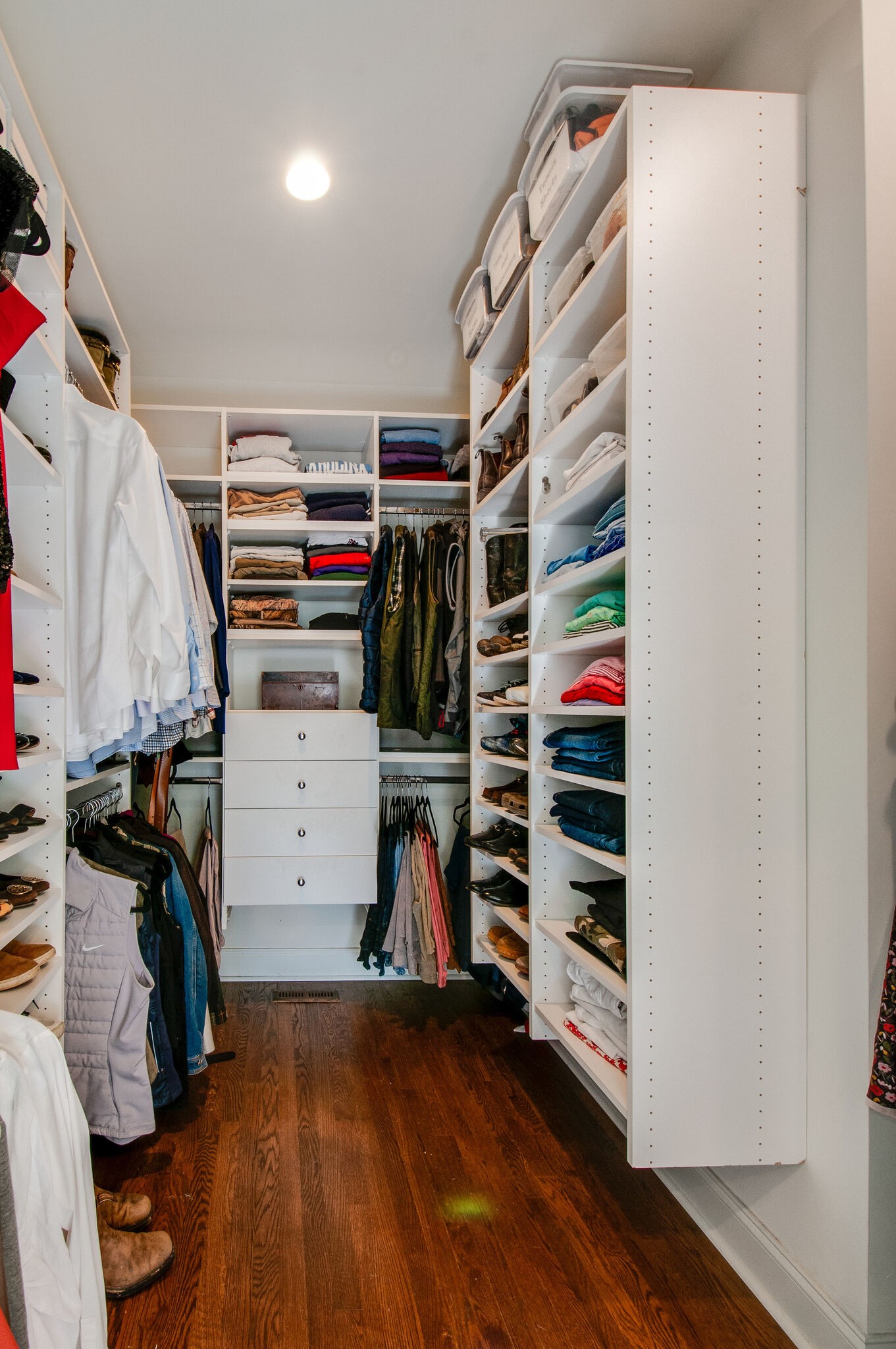 302 Page Road Nashville, TN 37205 - Photo 25 of 42 a view of walk in closet with clothes and shoes