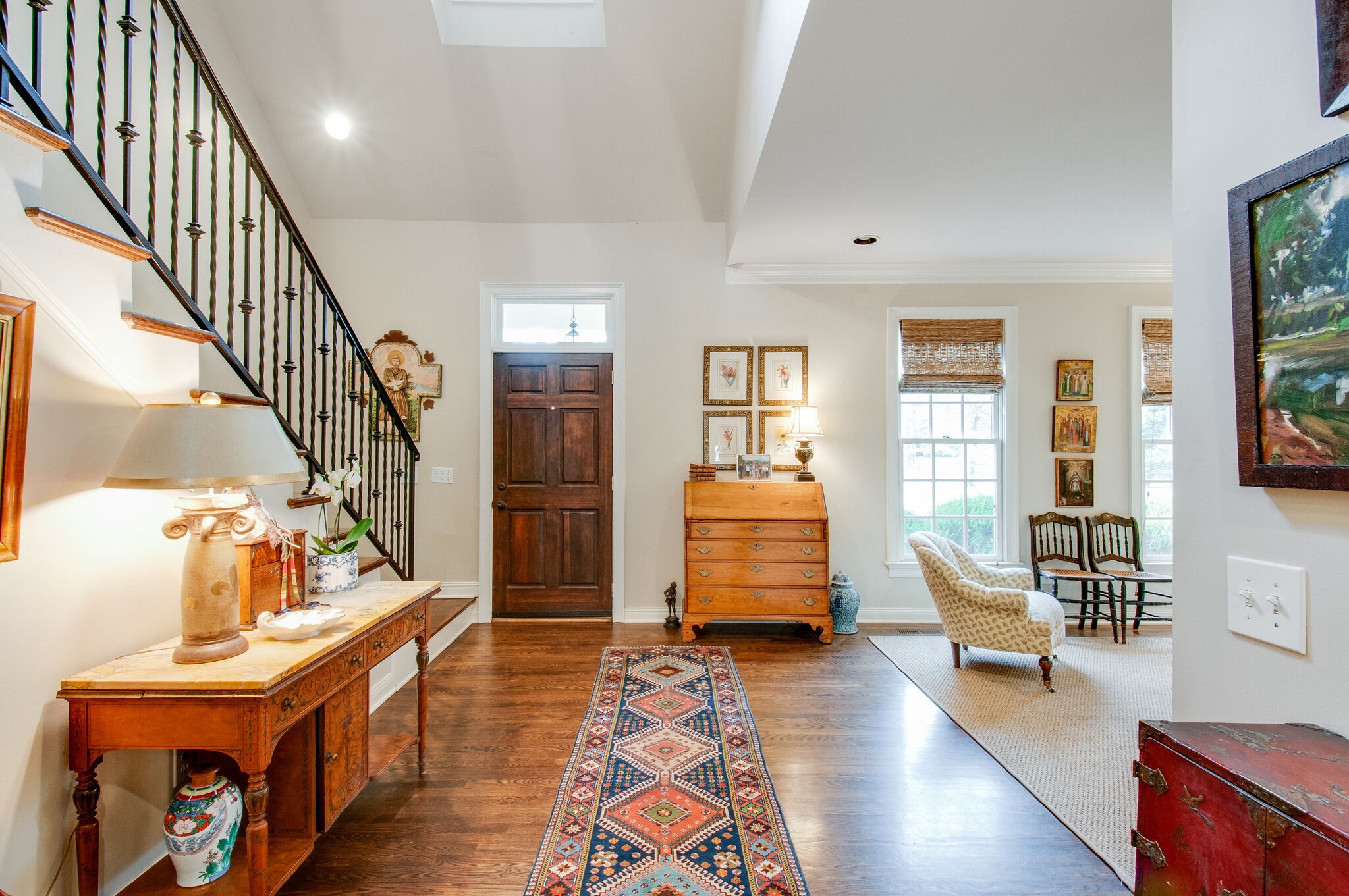 302 Page Road Nashville, TN 37205 - Photo 6 of 42 a living room with furniture and stairs