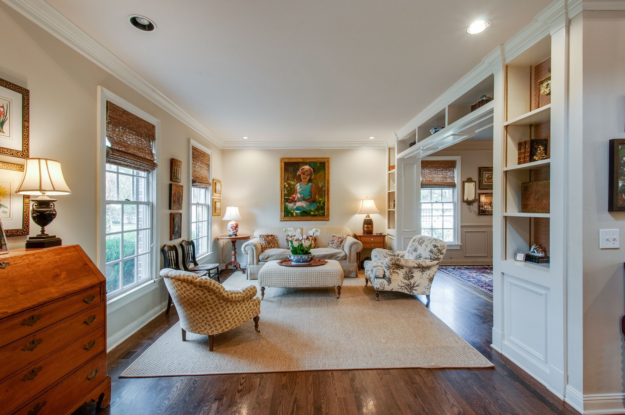 302 Page Road Nashville, TN 37205 - Photo 7 of 42 a living room with furniture wooden floor and a large window