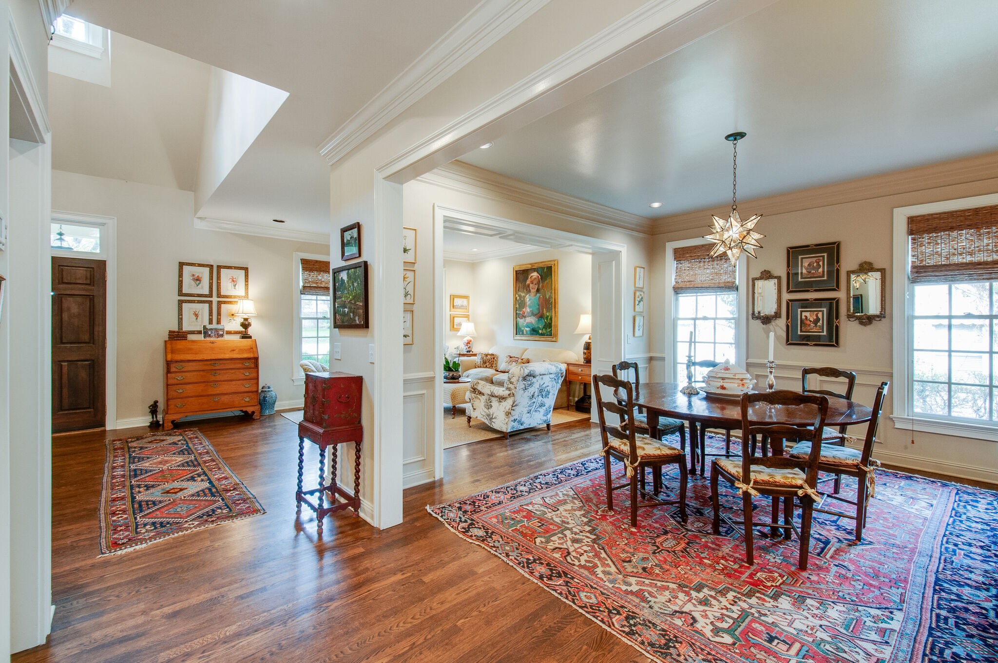 302 Page Road Nashville, TN 37205 - Photo 9 of 42 a view of a dining room with furniture window and wooden floor