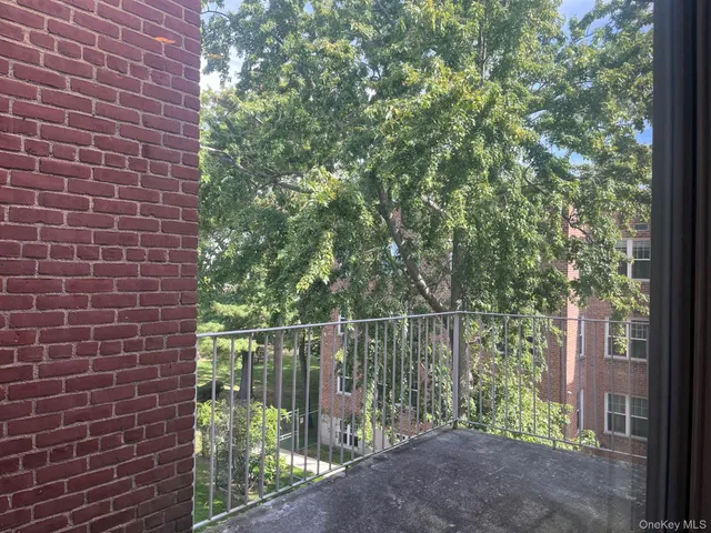 a view of a wrought iron stairs