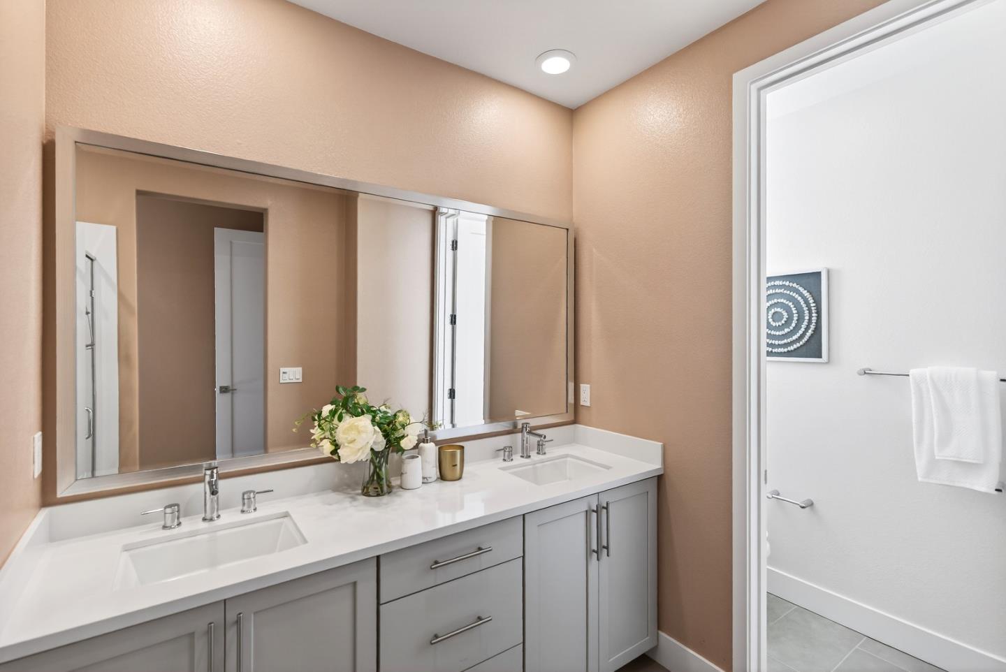 2268 Mora Place Mountain View, CA 94040 - Photo 25 of 38 a bathroom with a sink and a mirror