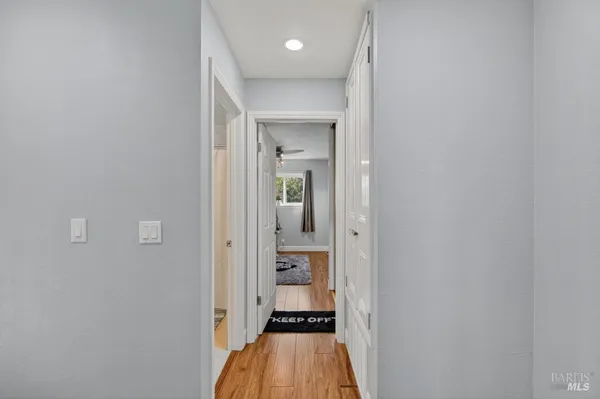 a view of yard with swimming pool and sitting area