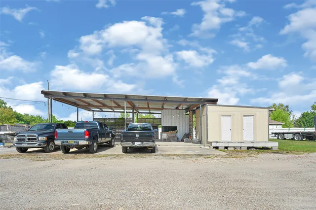 a car parked in front of a house