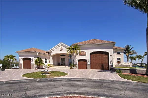 a front view of a house with entertaining space