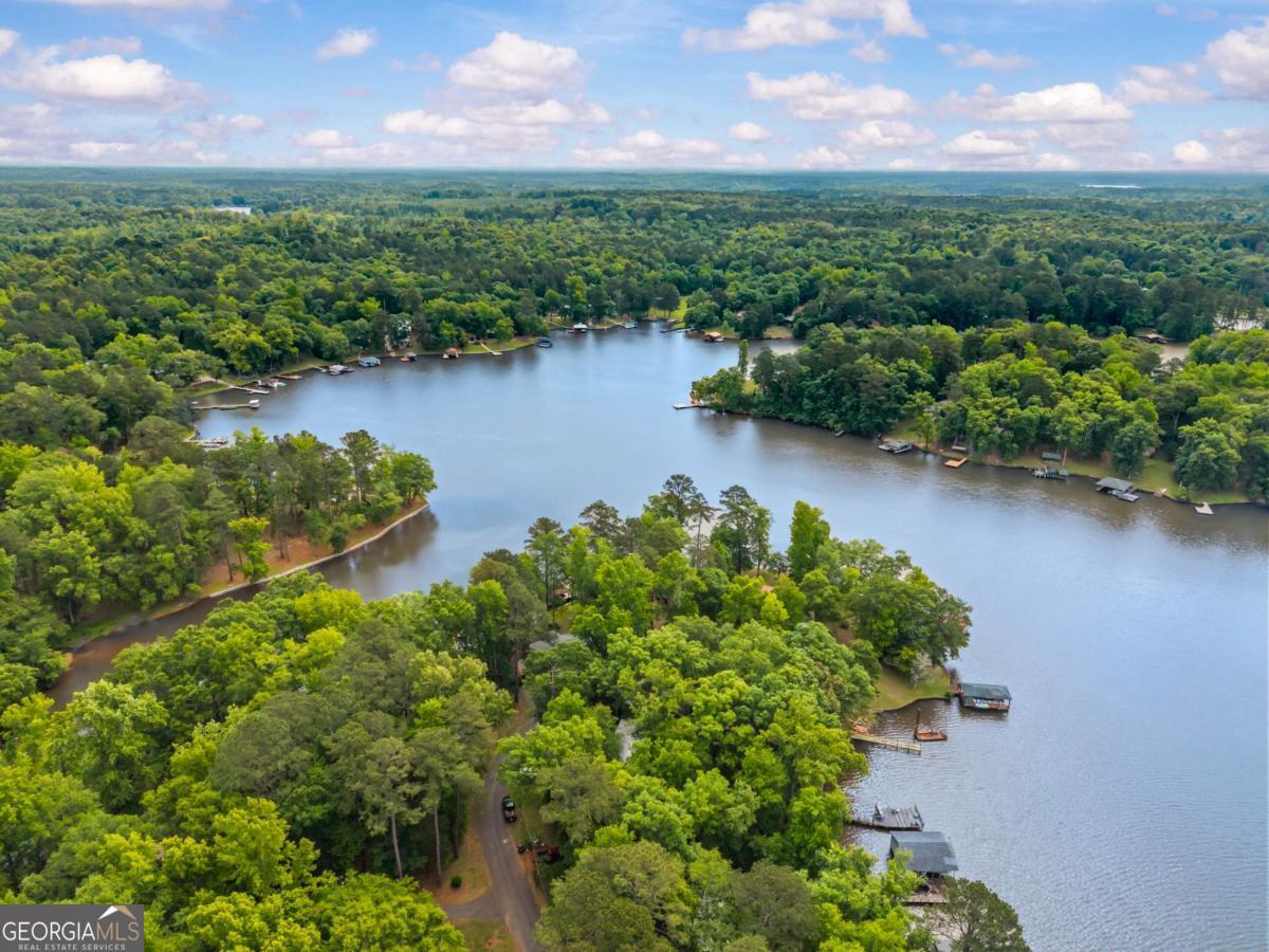 194 Phillips Road Eatonton, GA 31024 - Photo 54 of 57 an aerial view of a houses with a lake view