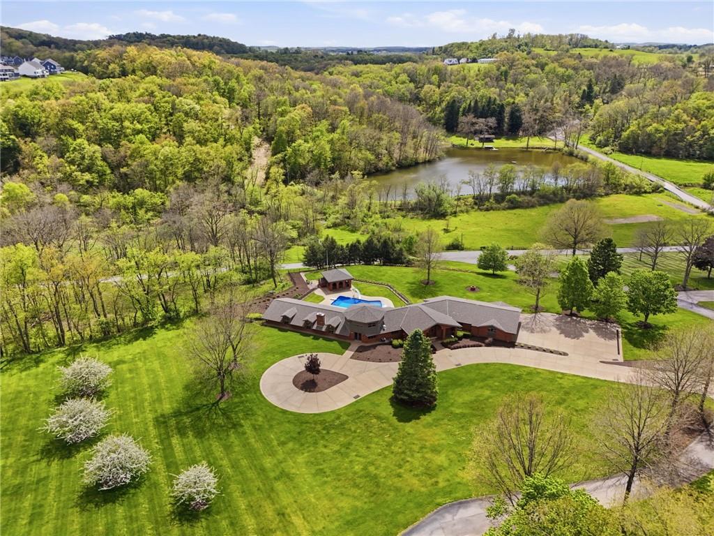 a backyard of a house with a yard