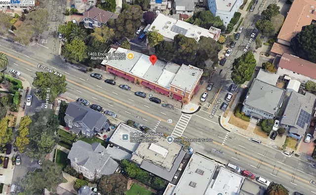 an aerial view of residential house with outdoor space