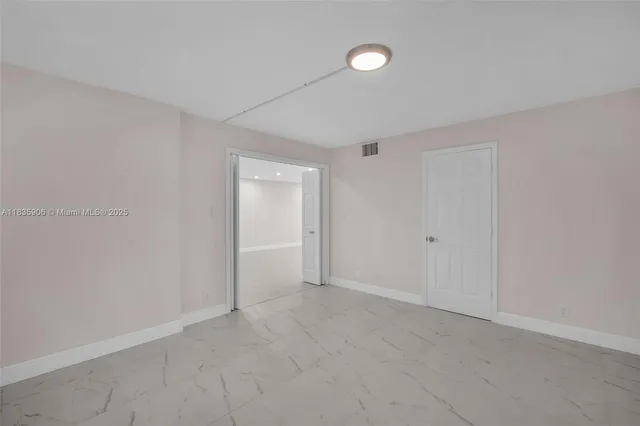 a view of an empty room