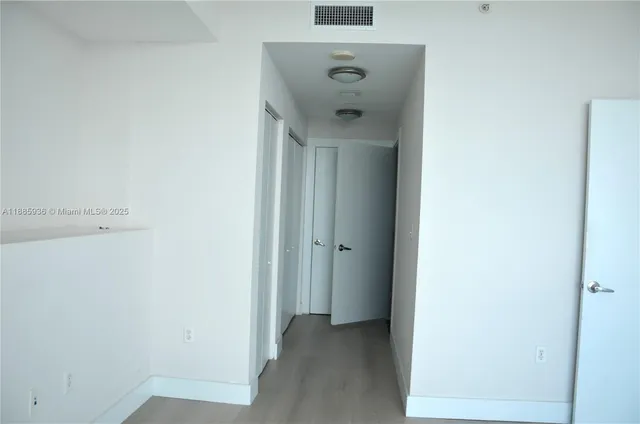 a close view of walk in closet