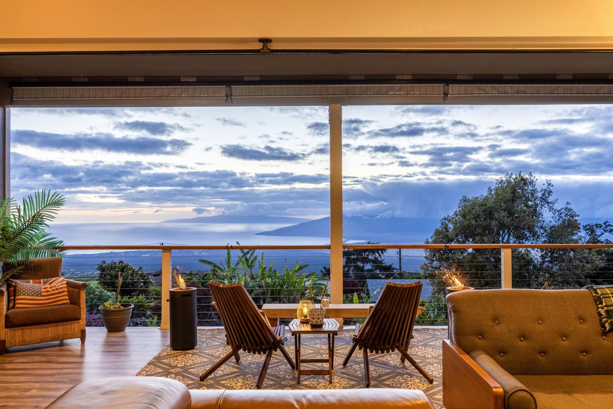 59 Waipoli Road Kula, HI 96790 - Photo 44 of 47 a view of swimming pool with outdoor seating