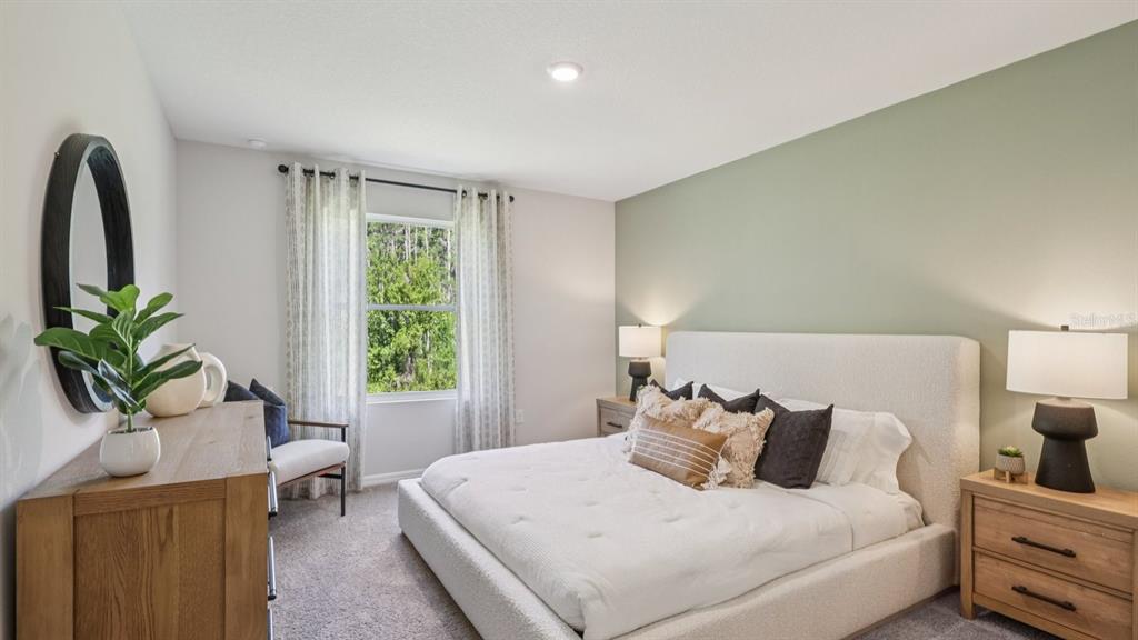 32479 Welling Blade Loop Wesley Chapel, FL 33545 - Photo 18 of 39 a bed room with a bed and a potted plant