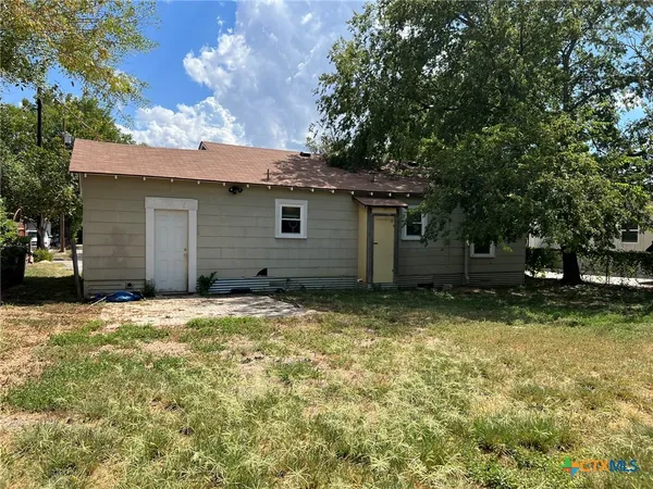 a backyard of a house