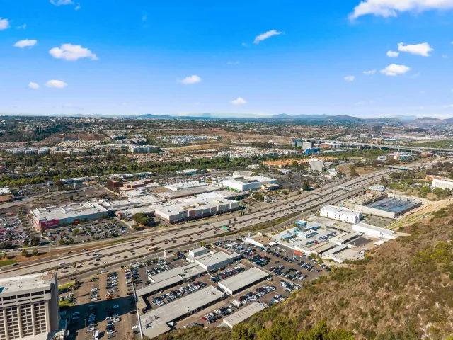 an aerial view of a city