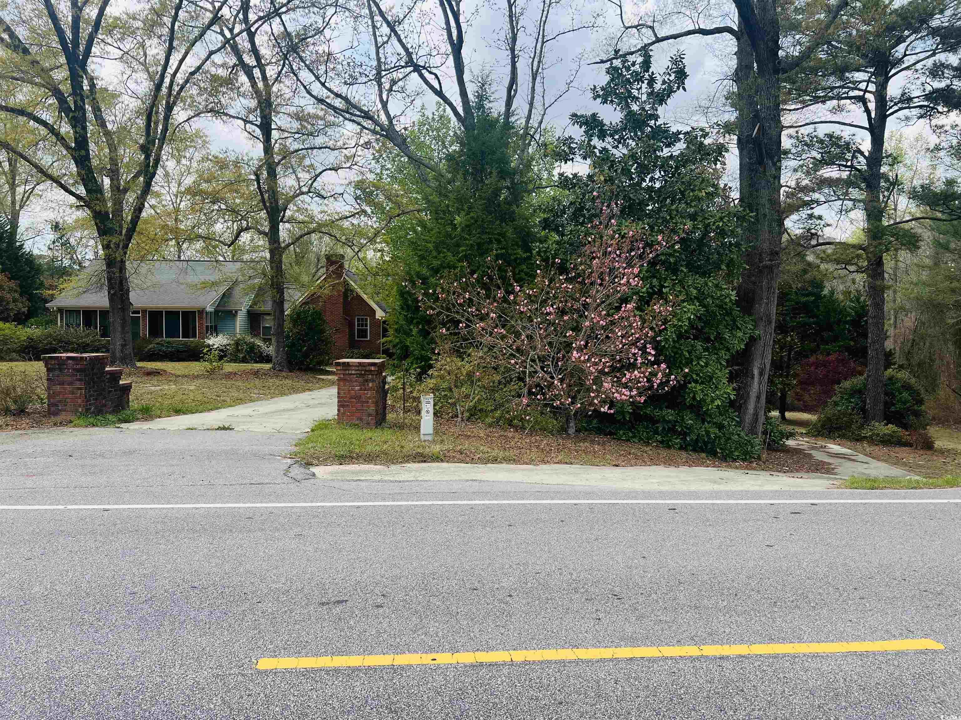 View of front of home with a chimney