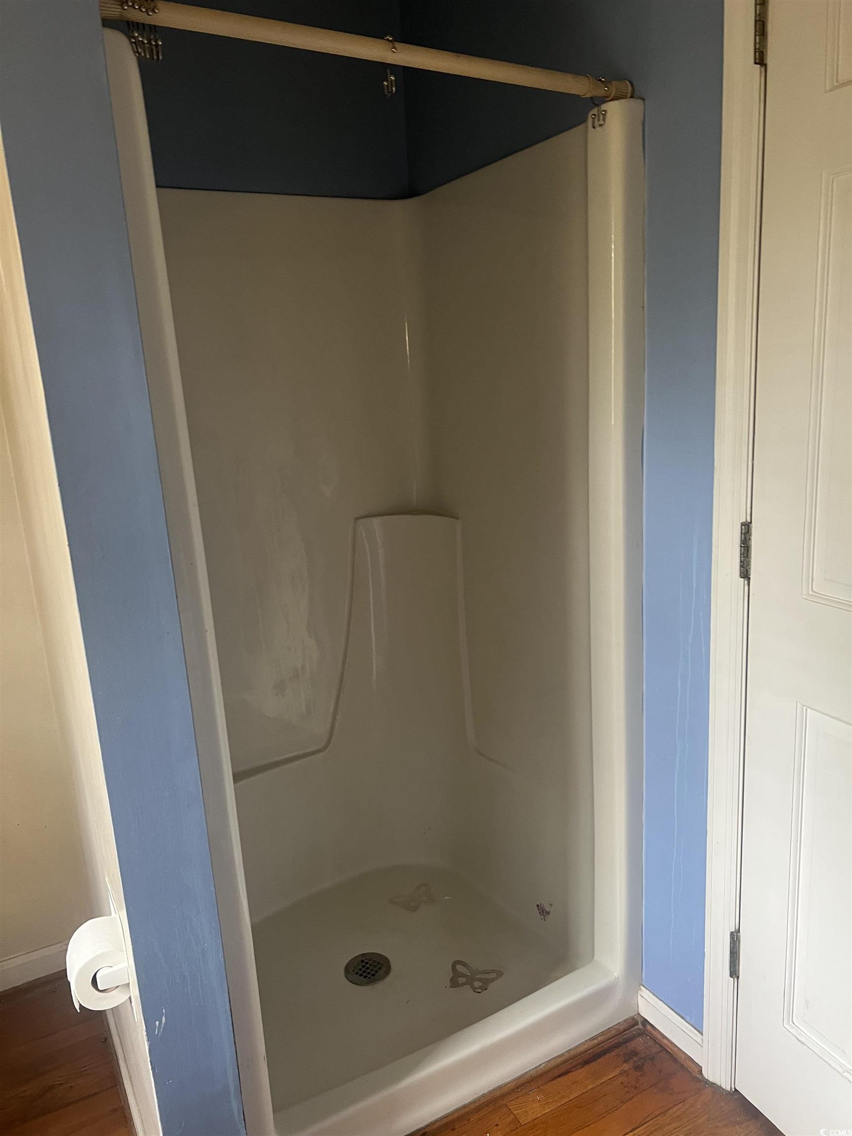 664 4 Mile Loop Cheraw, SC 29520 - Photo 19 of 27 Bathroom with wood finished floors, baseboards, an