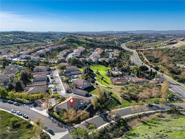 an aerial view of multiple house