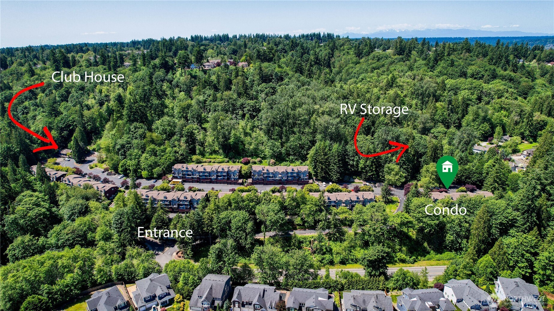 16019 Waynita Way Northeast, Unit F207 Bothell, WA 98011 - Photo 28 of 39 a view of a garden with a flower garden