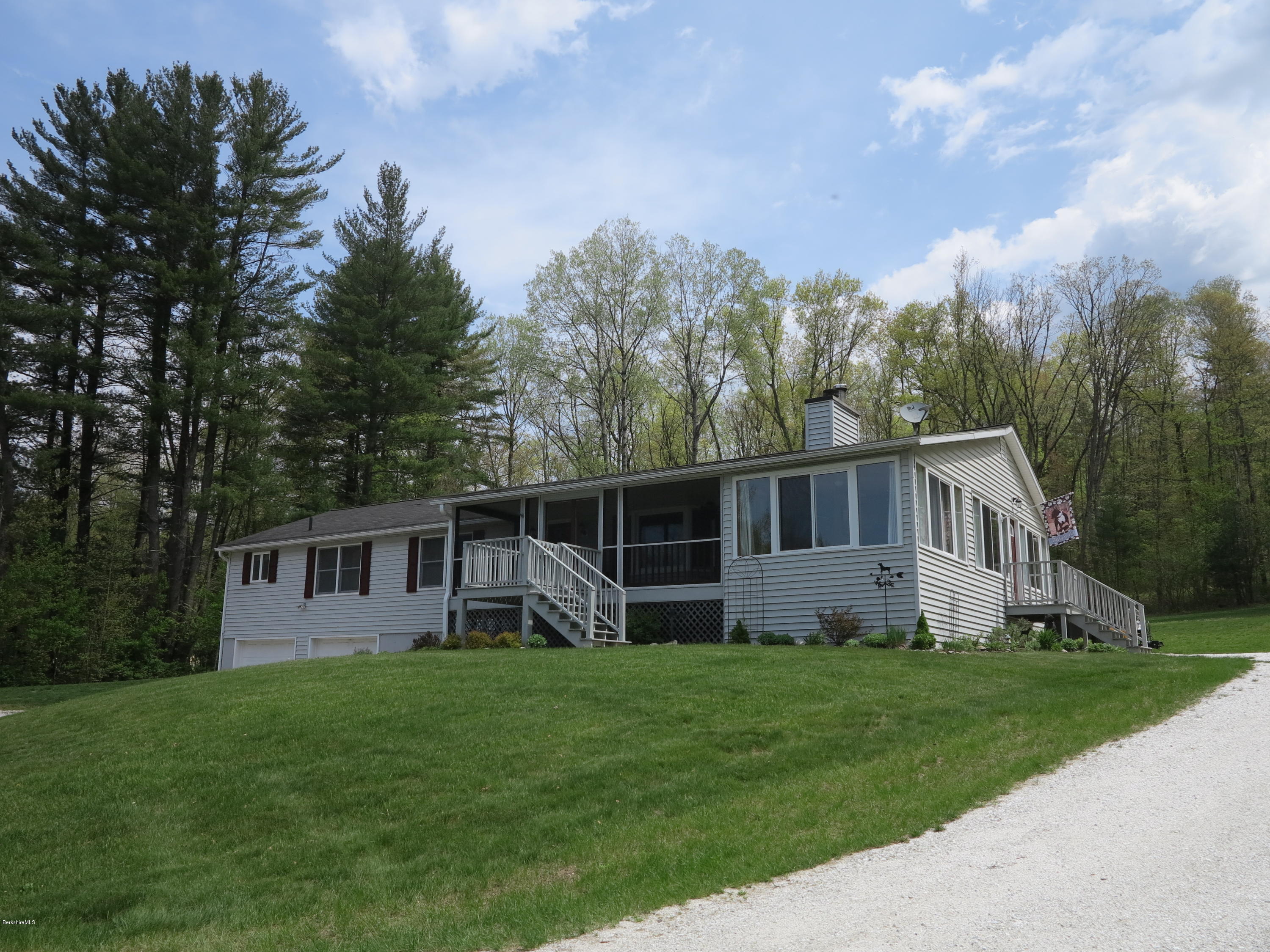 181 Bunce Road South Sheffield, MA 01222 - Photo 17 of 22 a front view of house with yard and green space