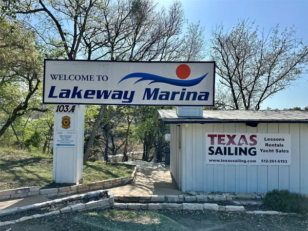 a view of a swimming pool with an ocean view