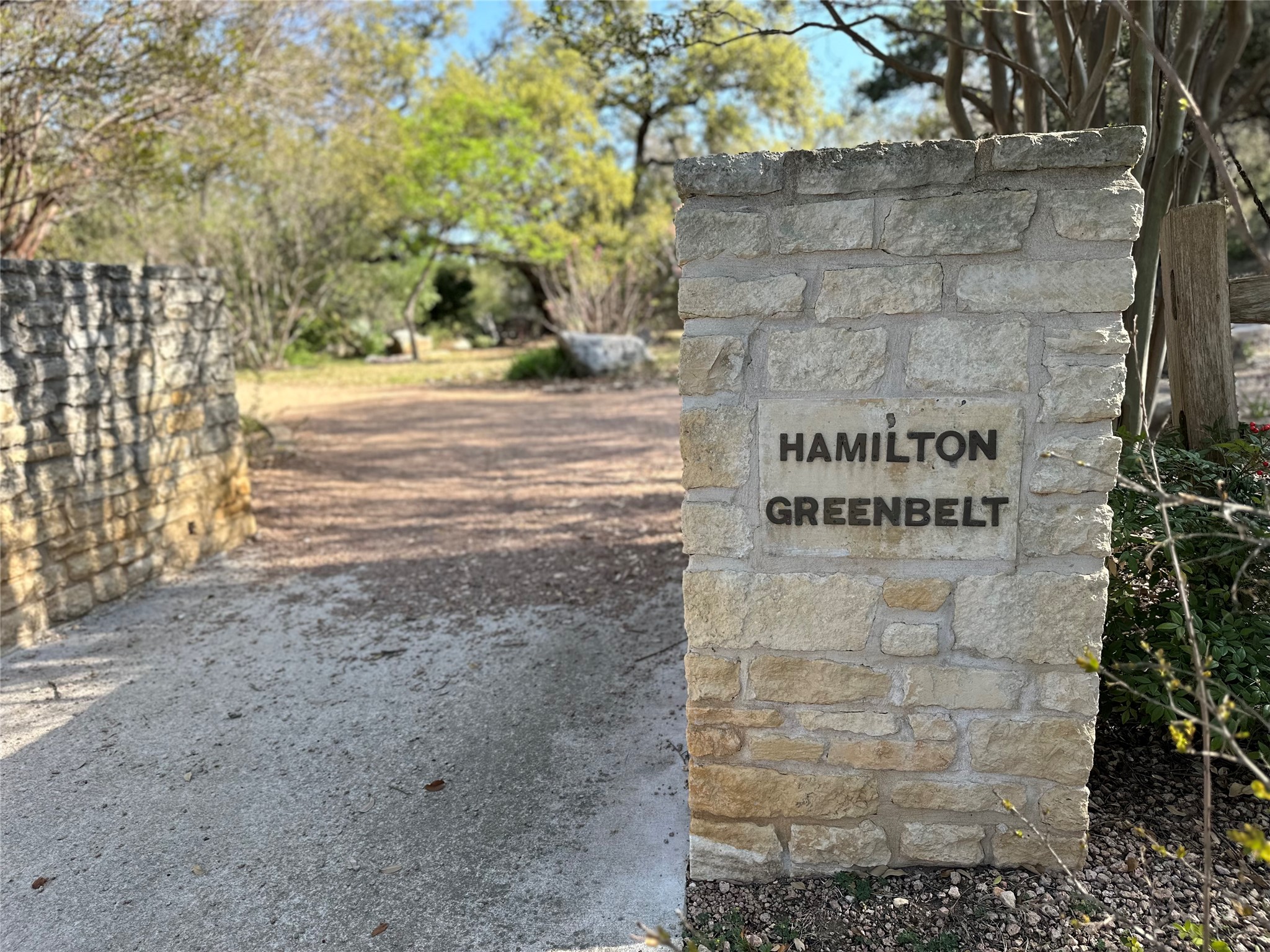 209 Finn Street Austin, TX 78734 - Photo 36 of 40 Nearby trailhead at Hamilton Greenbelt