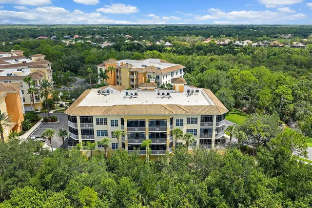 aerial view of a city with lake view