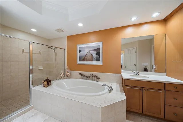 a bathroom with a double vanity sink mirror and double