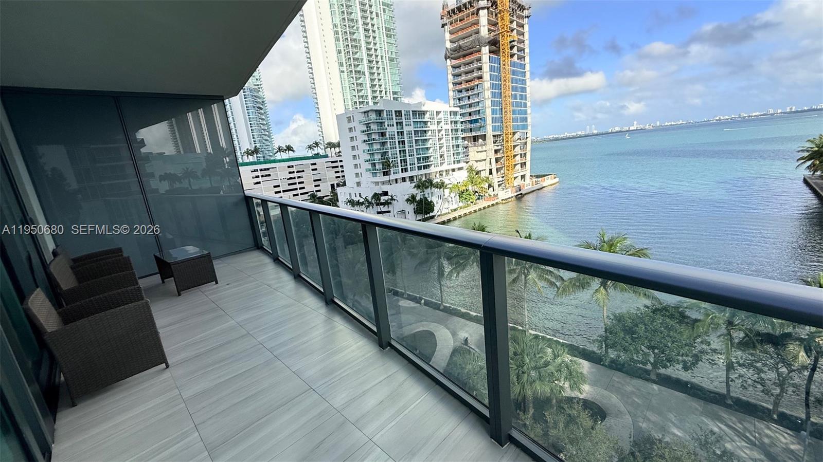 460 Northeast 28th Street, Unit 608 Miami, FL 33137 - Photo 4 of 10 a view of balcony with wooden floor