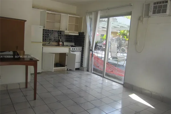 a room with a desk and chair