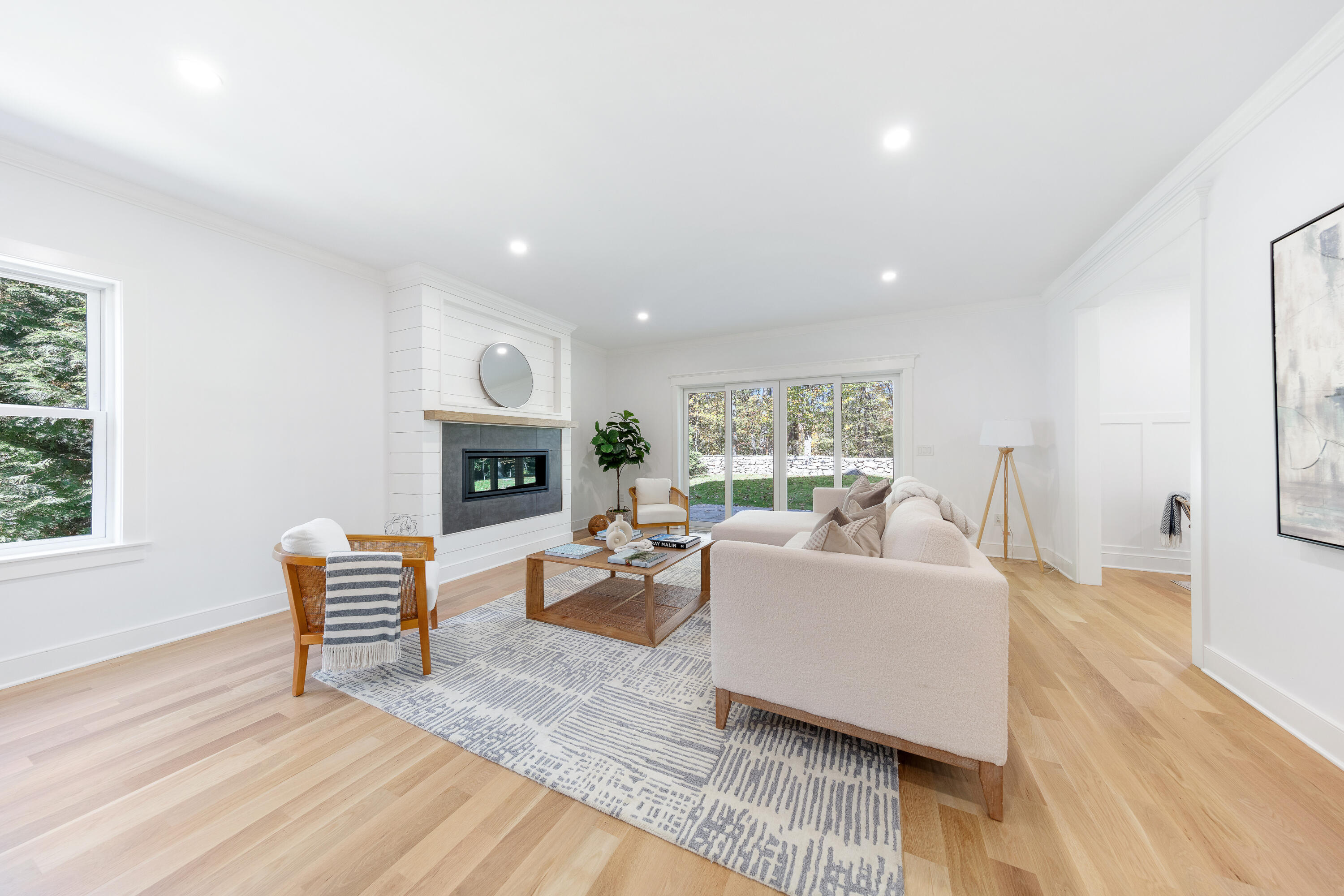 14 Edgewood Road Darien, CT 06820 - Photo 7 of 38 a living room with furniture and a fireplace