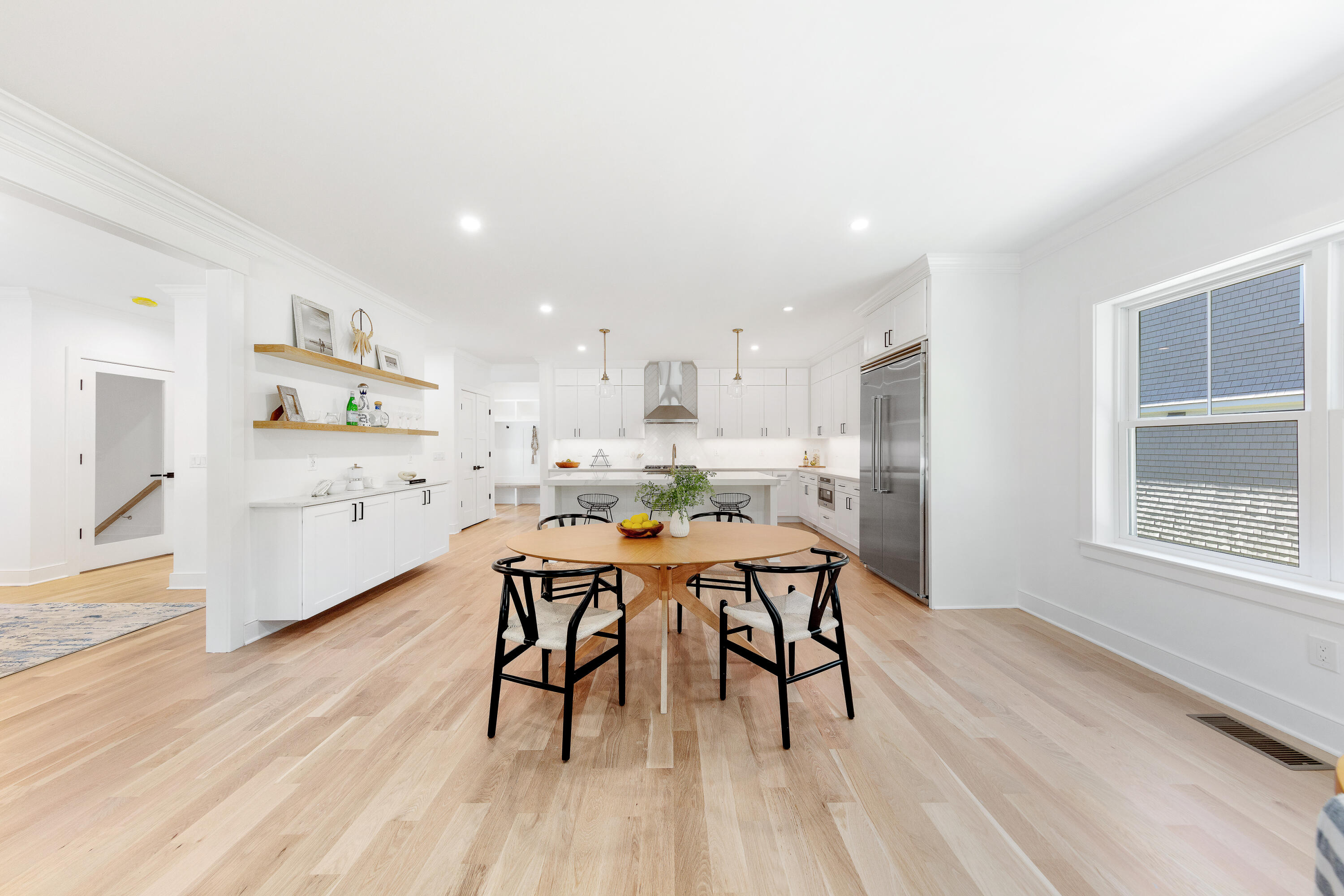14 Edgewood Road Darien, CT 06820 - Photo 8 of 38 a view of a dining room with furniture and wooden floor