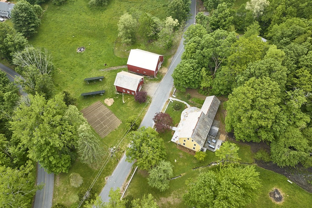 39 Laurel Mountain Road Haydenville, MA 01039 - Photo 42 of 42 an aerial view of a house with outdoor space and sitting area
