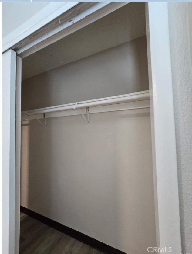 a close view of closet