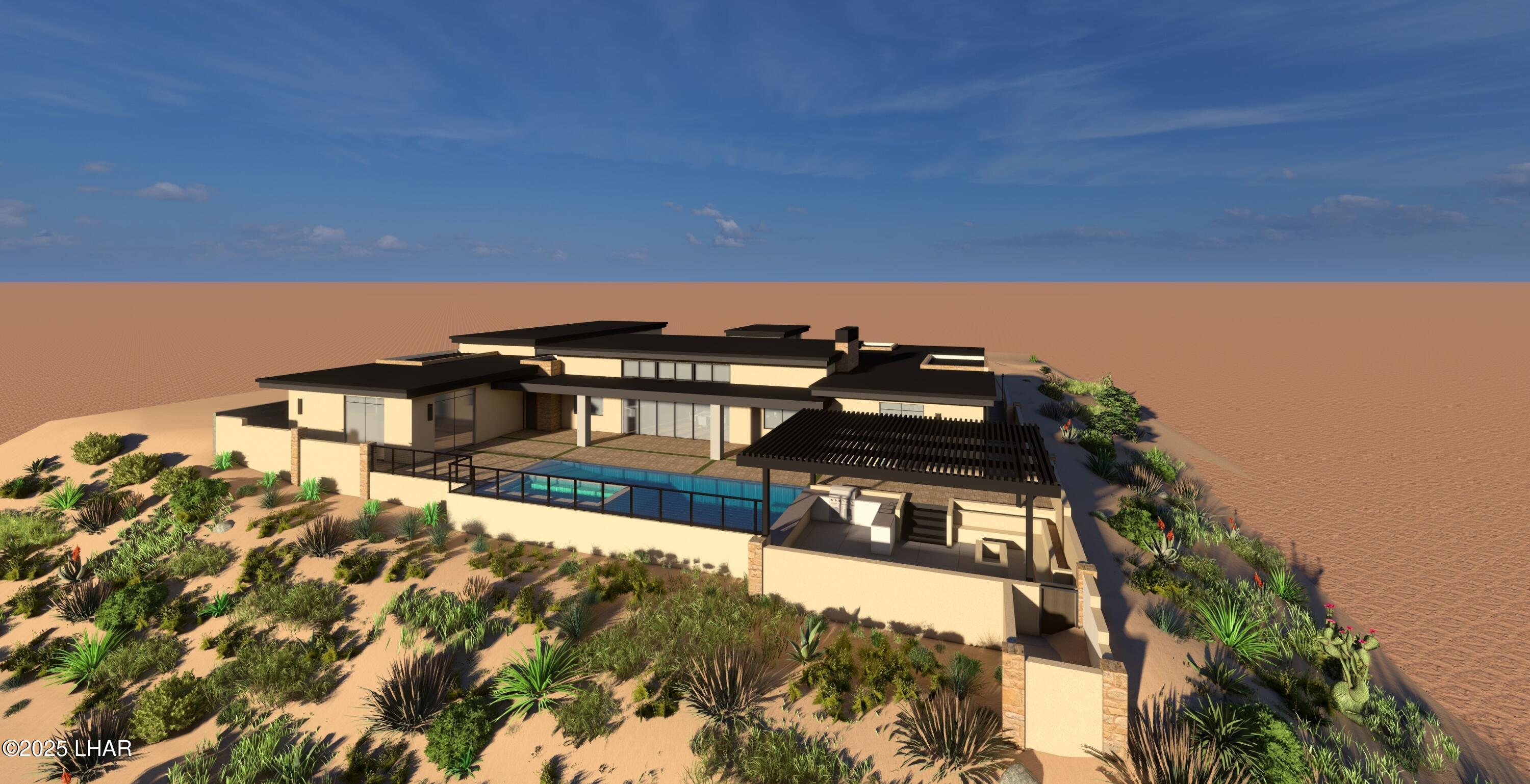 2450 Riviera Rdg Court East Lake Havasu City, AZ 86406 - Photo 14 of 15 LakeHavasu_Lot65_Aerial_Render
