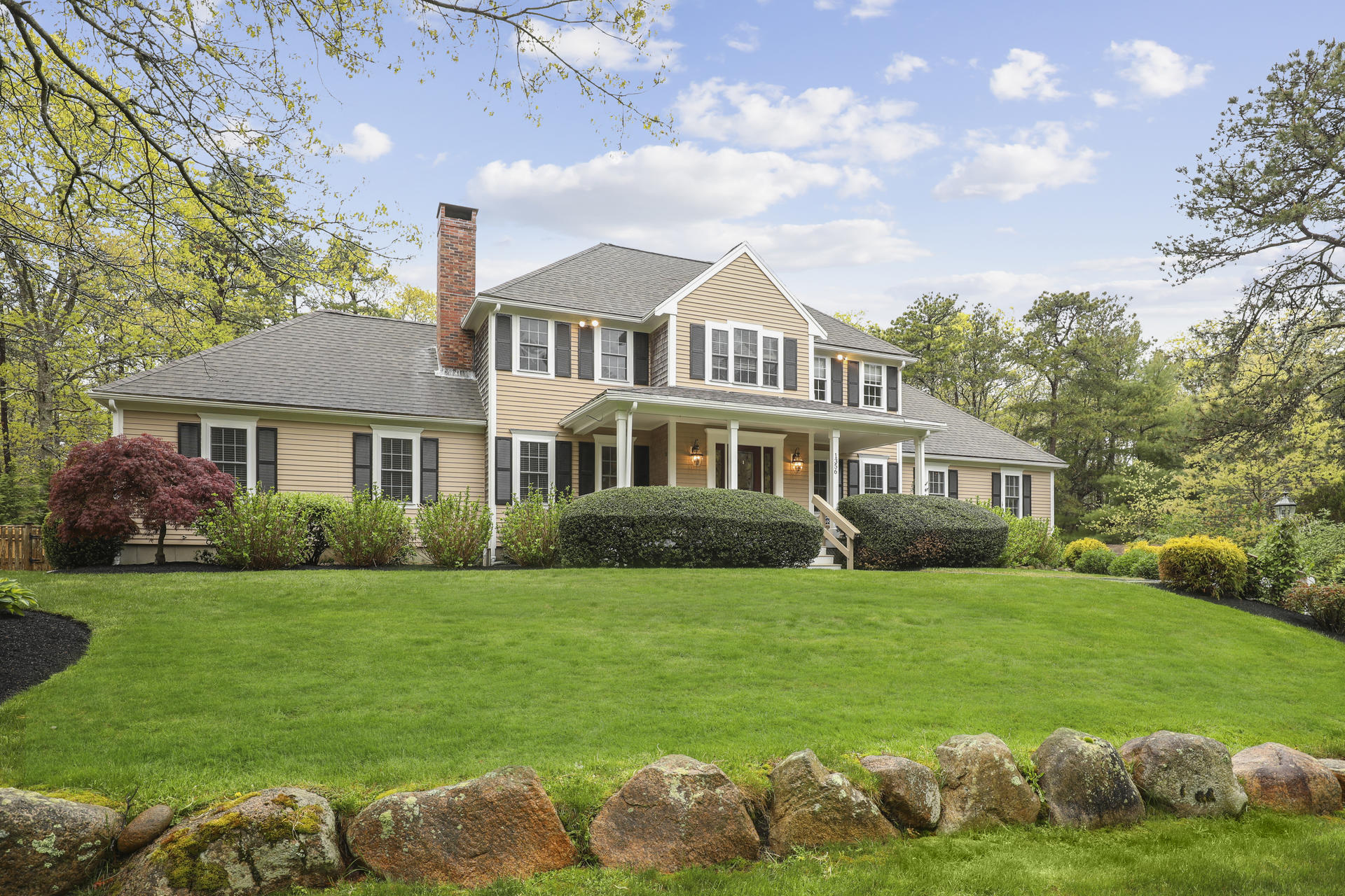 1356 Old Post Road Marstons Mills, MA 02648 - Photo 2 of 53 a front view of a house with a garden