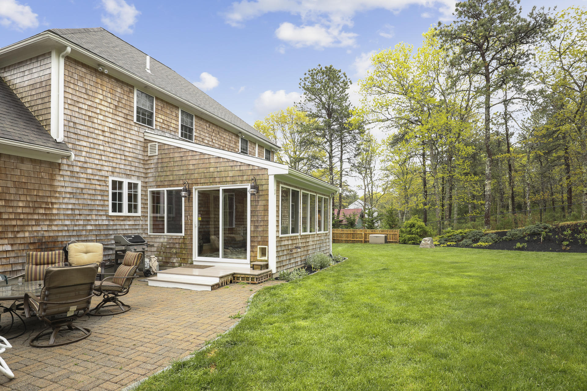 1356 Old Post Road Marstons Mills, MA 02648 - Photo 39 of 53 a view of a house with backyard porch and garden