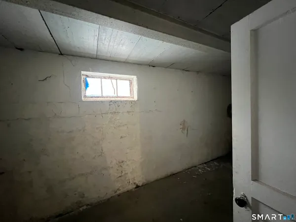 a bathroom with a window