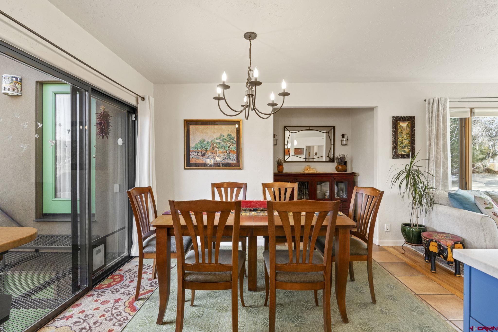 18 Animas Place Durango, CO 81301 - Photo 11 of 44 Off kitchen with sliding doors to outside deck