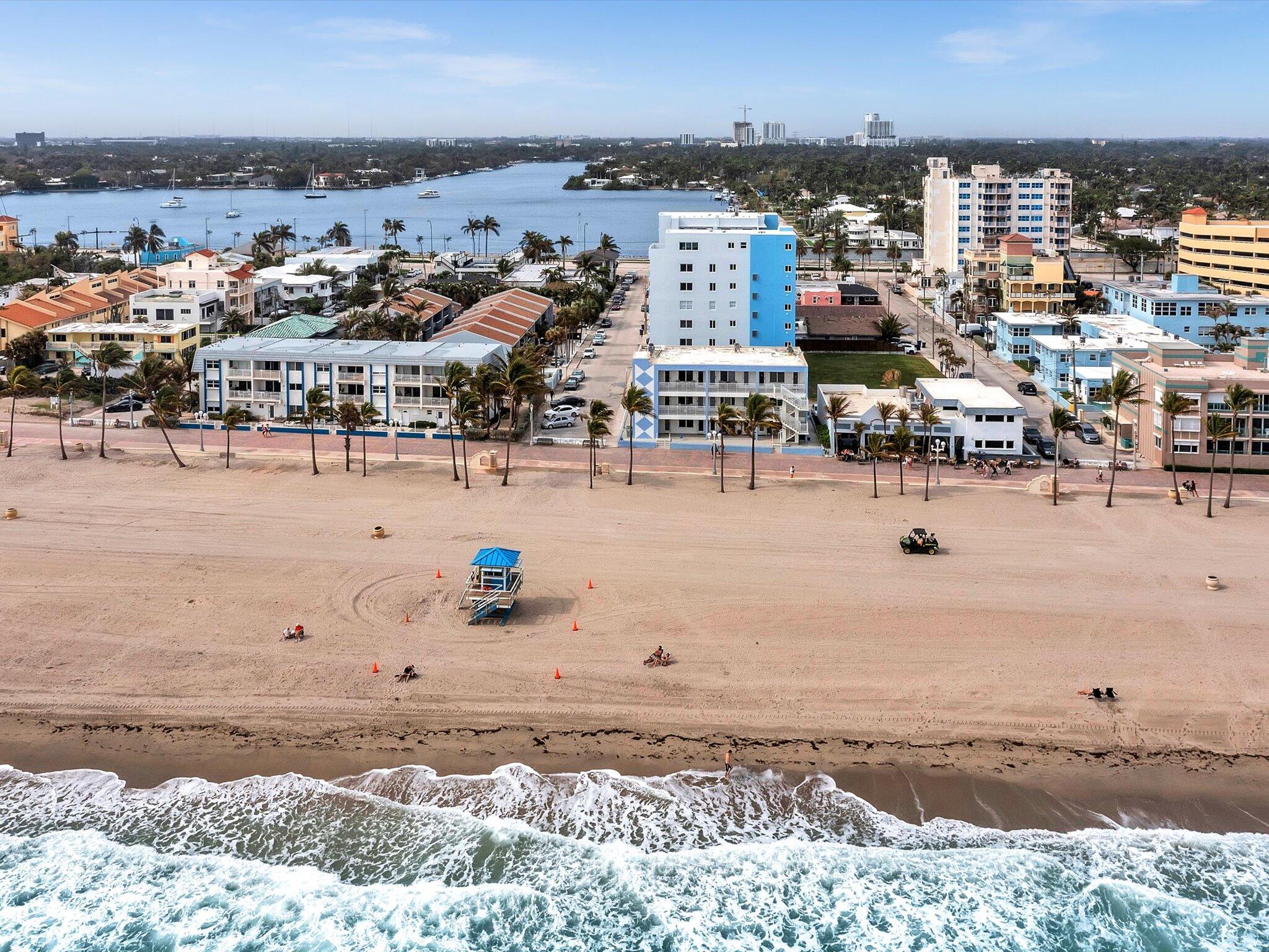 320 South Surf Road, Unit 402 Hollywood, FL 33019 - Photo 2 of 30 BAKER BUILDING FROM THE OCEAN