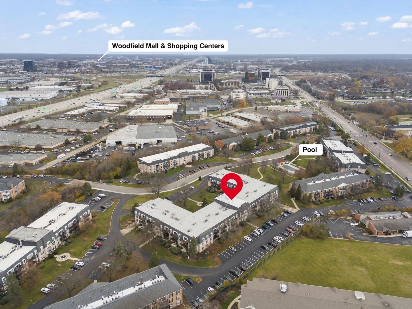 5200 Carriageway Drive, Unit 101 Rolling Meadows, IL 60008 - Photo 24 of 38 an aerial view of a city