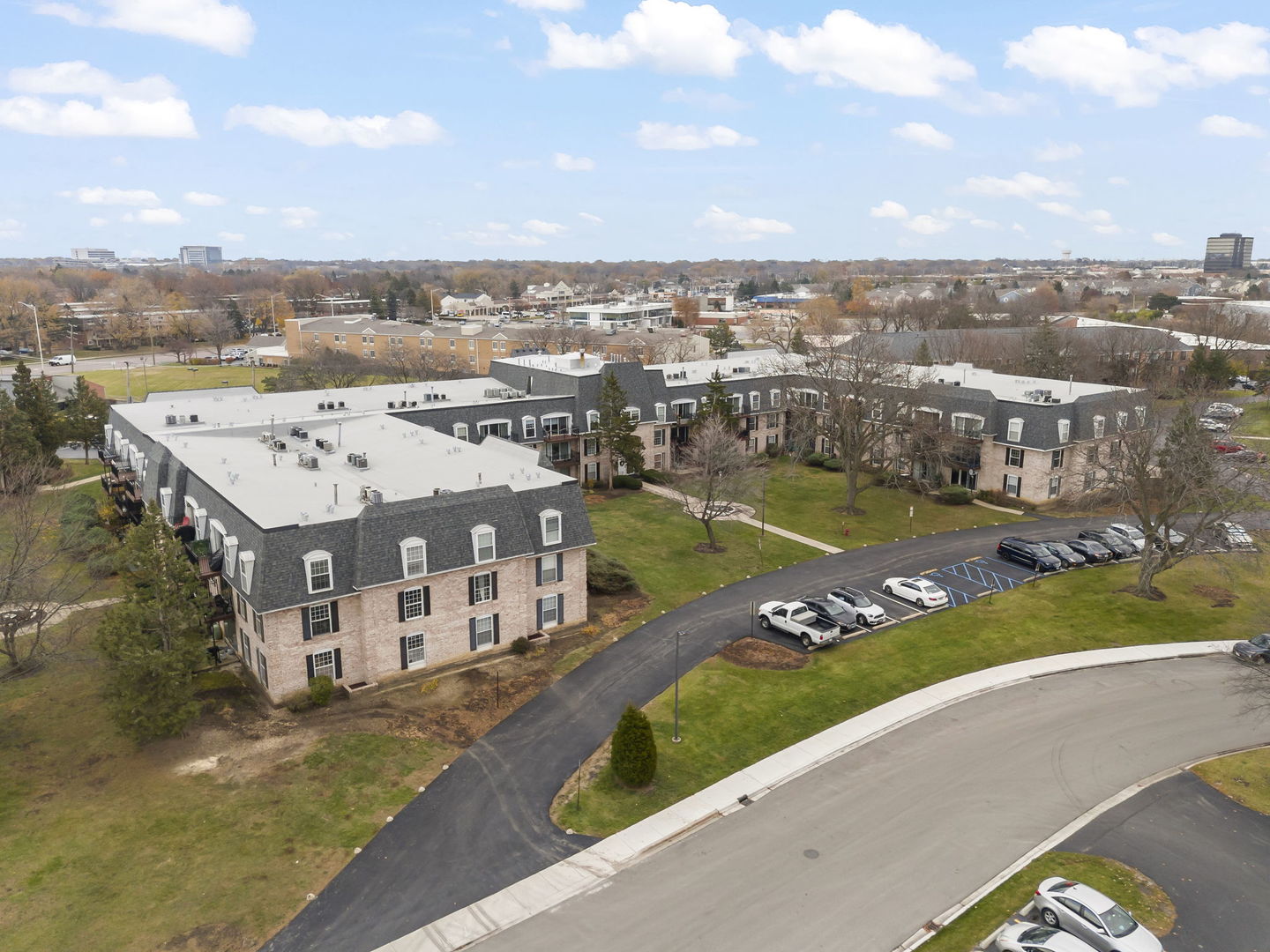 5200 Carriageway Drive, Unit 101 Rolling Meadows, IL 60008 - Photo 25 of 38 an aerial view of a house with a garden