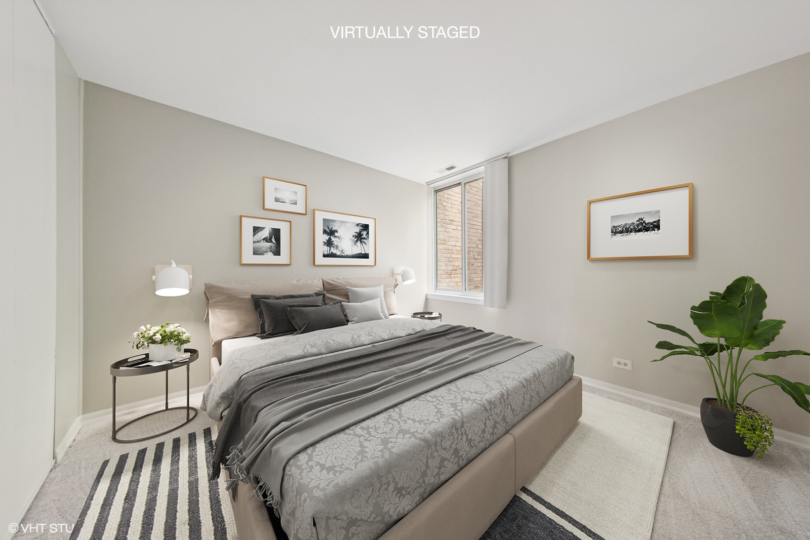 5900 Forest View Road, Unit 2A Lisle, IL 60532 - Photo 11 of 24 a bedroom with a bed and painting on the wall