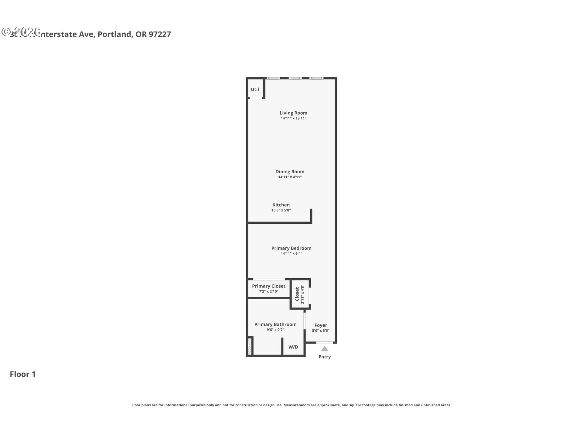 3970 North Interstate Avenue, Unit 307 Portland, OR 97227 - Photo 23 of 23 Floor Plan