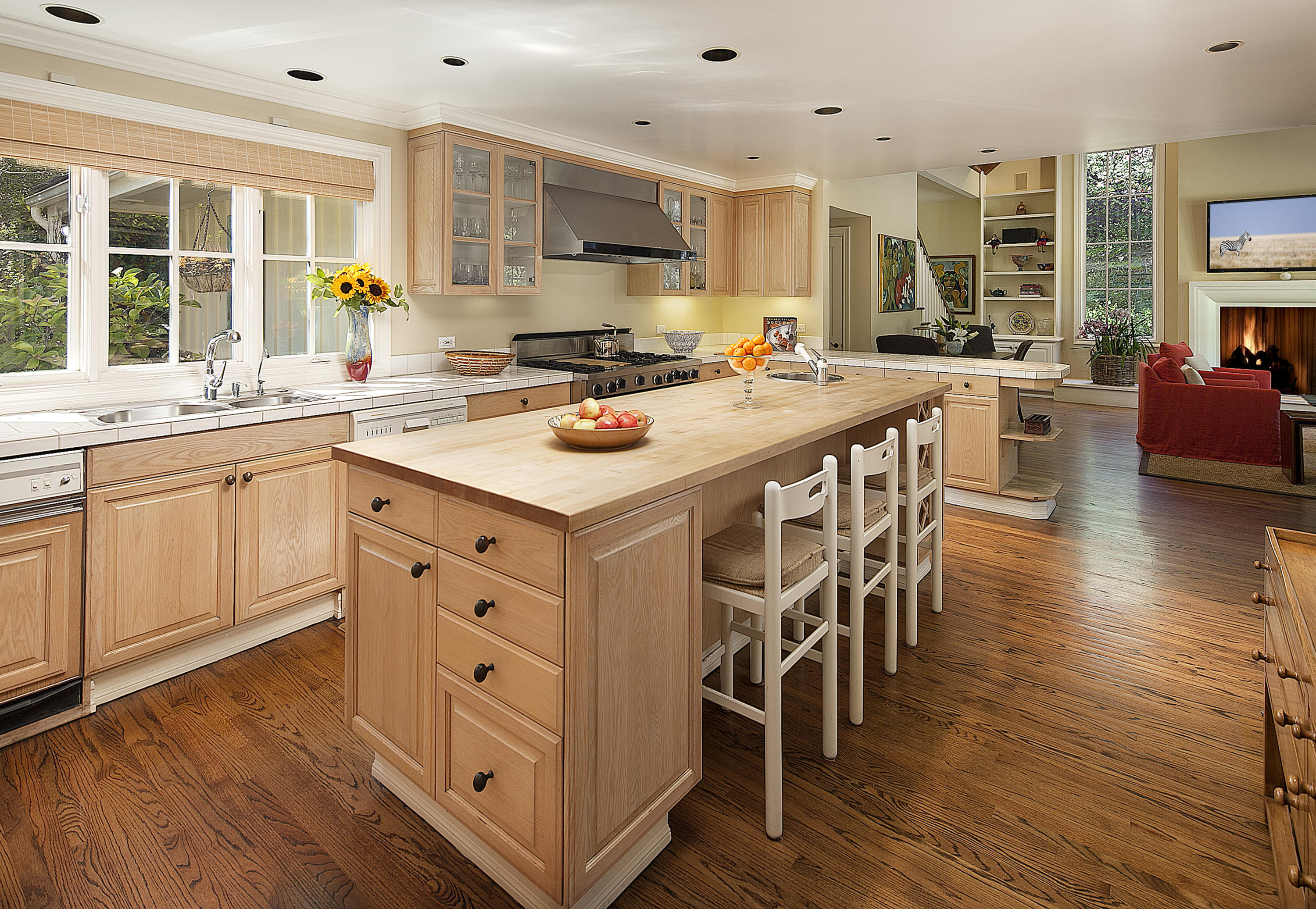 1966 East Valley Road Santa Barbara, CA 93108 - Photo 5 of 16 a kitchen with a sink a counter top space and stainless steel appliances