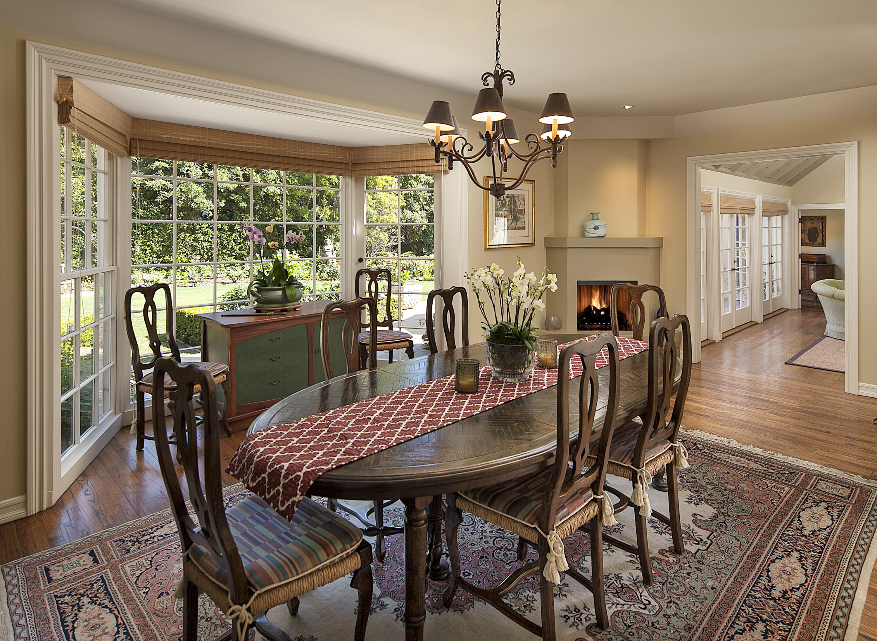 1966 East Valley Road Santa Barbara, CA 93108 - Photo 8 of 16 a view of a dining room with furniture window and wooden floor