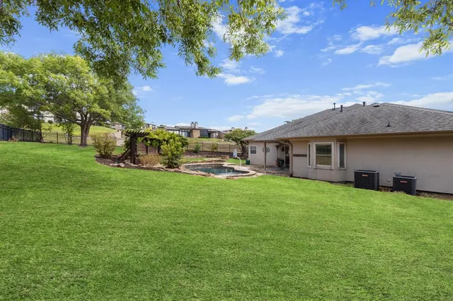 a view of a lake with outdoor space