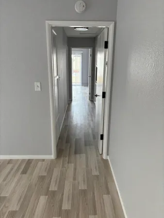 wooden floor in a gallery