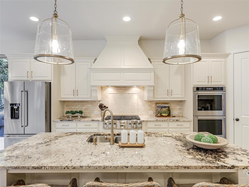 3117 Callander The Colony, TX 75056 - Photo 13 of 40 New Kitchen appliances (Fridge, dishwasher, microwave, gourmet 6 burner gas cooktop, double oven)